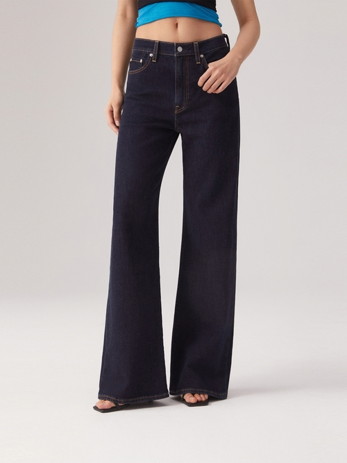 Женские прямые джинсы с завышенной талией Levi's Ribcage Wide Leg A6081-0053