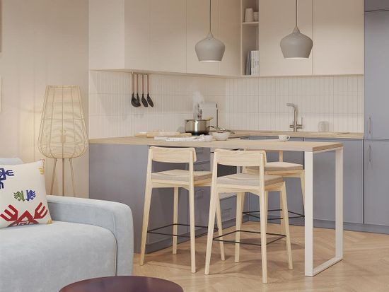 Торшер vinger, 135 см, бежевый