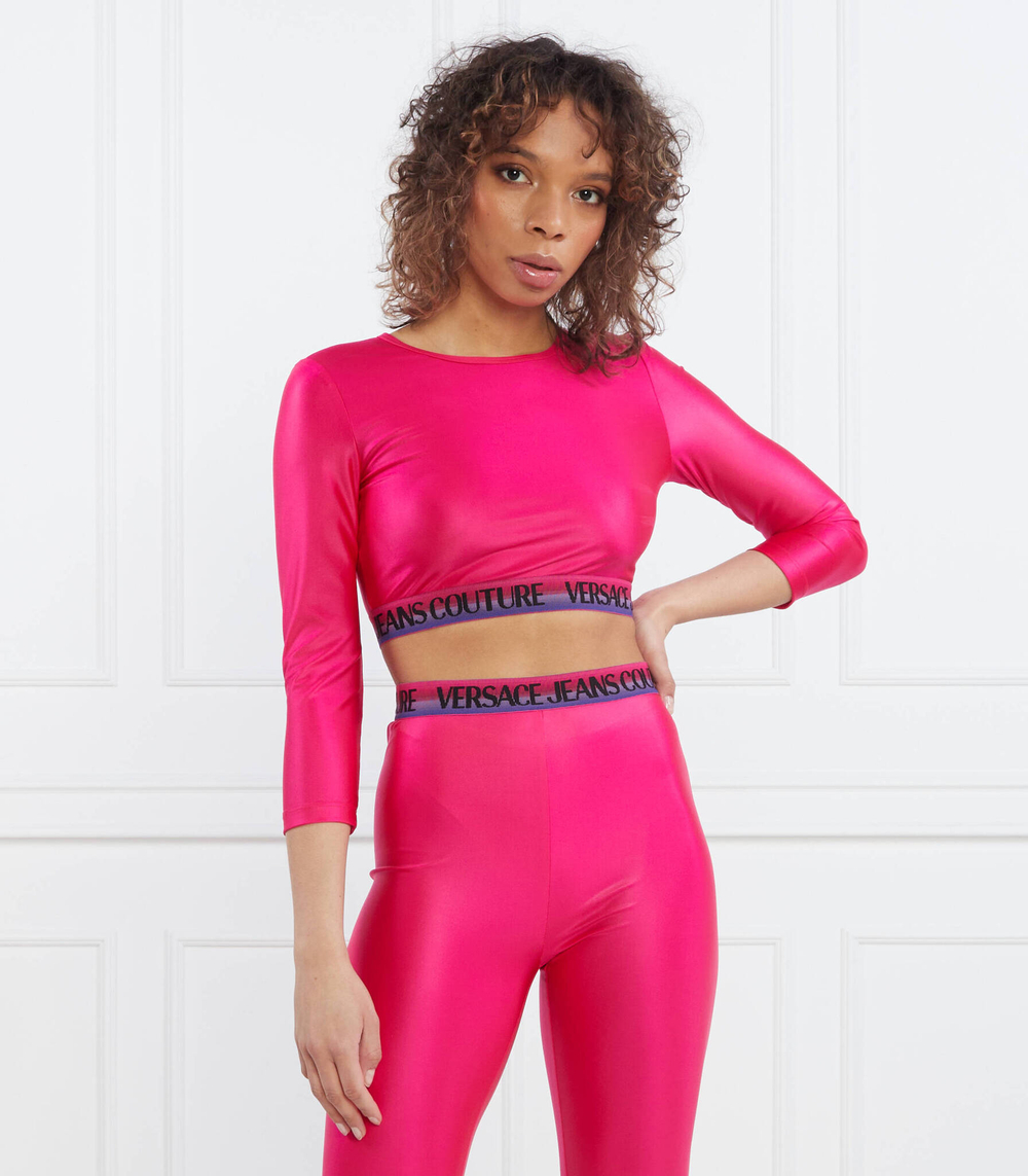 Блузка Versace Jeans Couture - малиновый(74HAH218J0062)