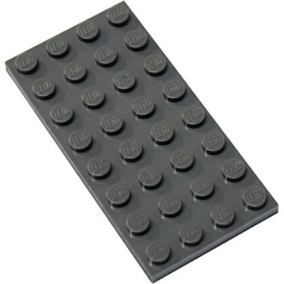 Lego 50шт Плитка 4x8 (темно-серый) 3035 / 4211061