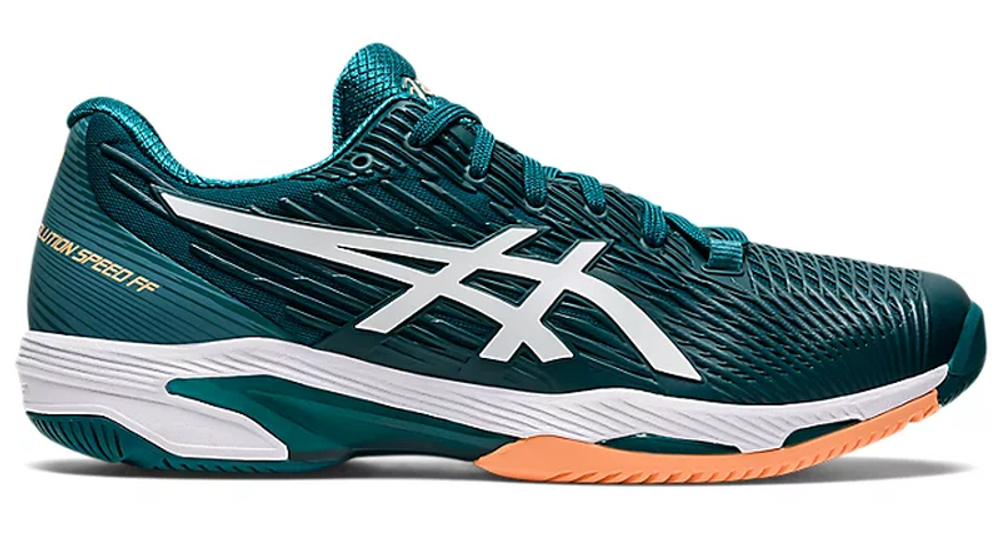 Мужские кроссовки теннисные Asics Solution Speed FF 2 - velvet pine/white