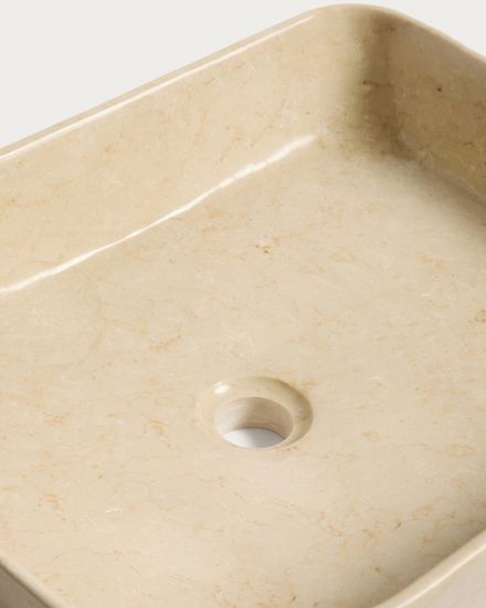 Раковина Darnen из бежевого мрамора 55 x 35 см