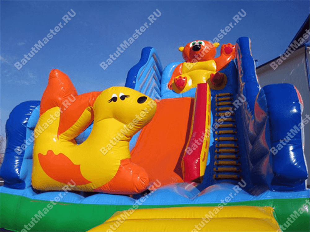 Коммерческий надувной батут "Привет, медвежонок!"