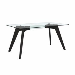 Дизайнерский стол STRIPE GLASS black