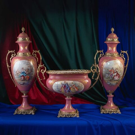 Винтаж: Комплект из 3х винтажных ваз