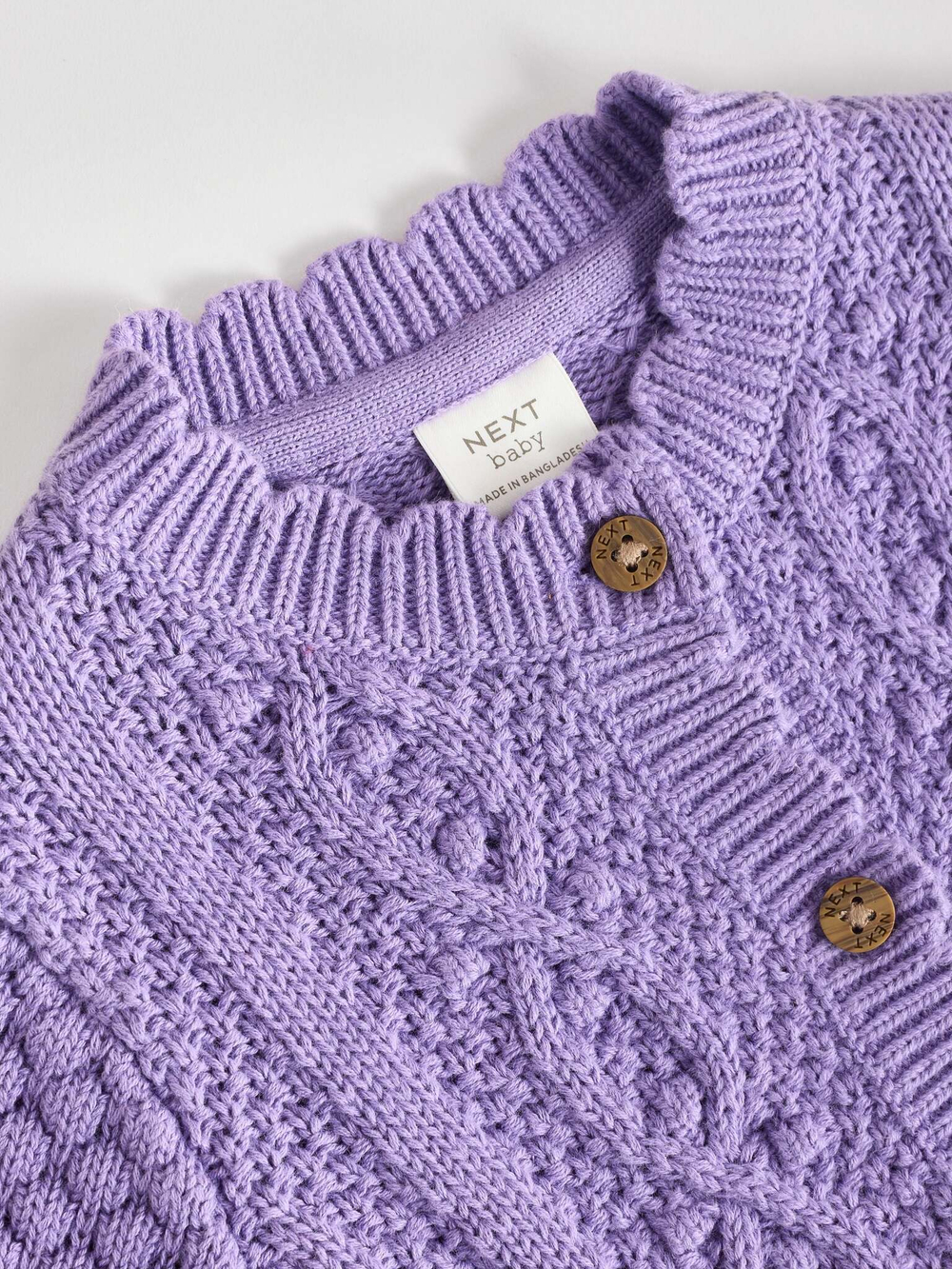 Вязаный кардиган для малышей Next K82-412, Фиолетовый