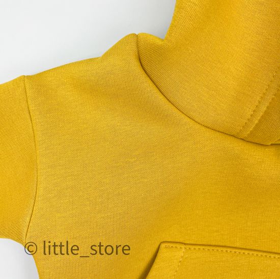 Комплект из футера с начесом "Simple" Горчица