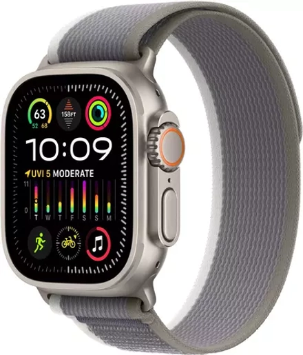 Умные часы Apple Watch Ultra 2 49 мм Titanium Case GPS + Cellular, Green Gray Trail Loop S/M