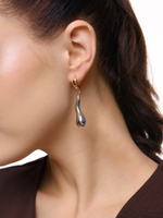 Серьги "Rain Drop" Bicolor