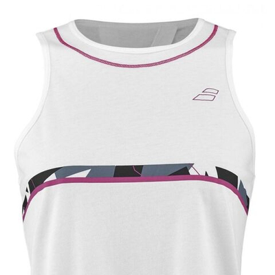 Женский топ теннисный Babolat Aero Cotton Tank Woman - white