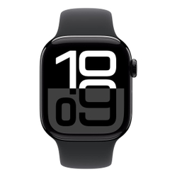 Часы Apple Watch Series 10 42mm Jet Black Aluminium Case, Sport Band (Black) S/M