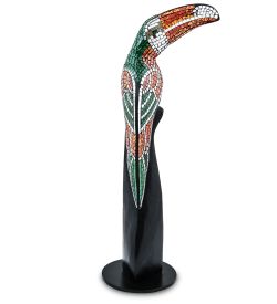 Decor and Gift 23-029-03 Н-р статуэток из трех «Тукан» дерево+стекл.мозаика (50,40,30 см)