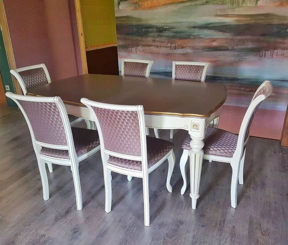 Стул СМ 10 (бук/тон орех с золотой патиной)