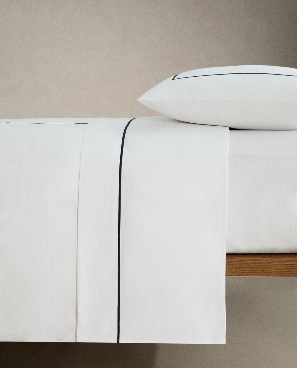 Простыня Zara Home сатин, хлопок 100%, однотонный, 6102/089 · арт. 6102/089-2