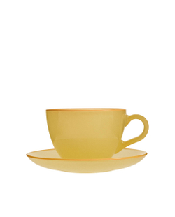 Zara Home чайная пара из стекла, цвет зелёный, 13 см