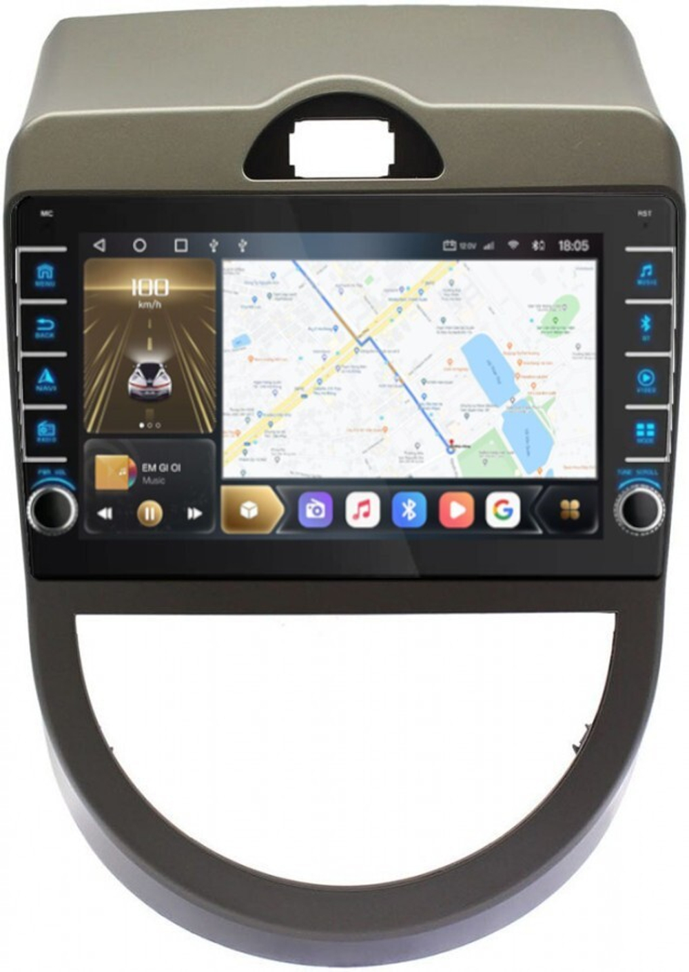 Магнитола для KIA Soul 2008-2011 (AM) - Carmedia OL-9739 (кнопки и крутилки), Android 12, TS10,  CarPlay, 4G SIM-слот