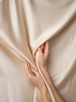 Шелк вискозный стрейч, арт. 15308, Китай, кремовый