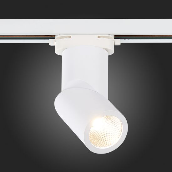 ST650.536.10 Св-к трек. Белый LED 1*10W 3000K 800Lm Ra>90 38° IP20 D60xH190 165-265V BASE