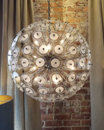 Серебряная люстра спутник “Девон”