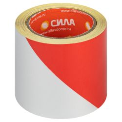 Светоотражающая лента СИЛА STRT-548RW красно-белая 5м х 48мм блистер | Сила
