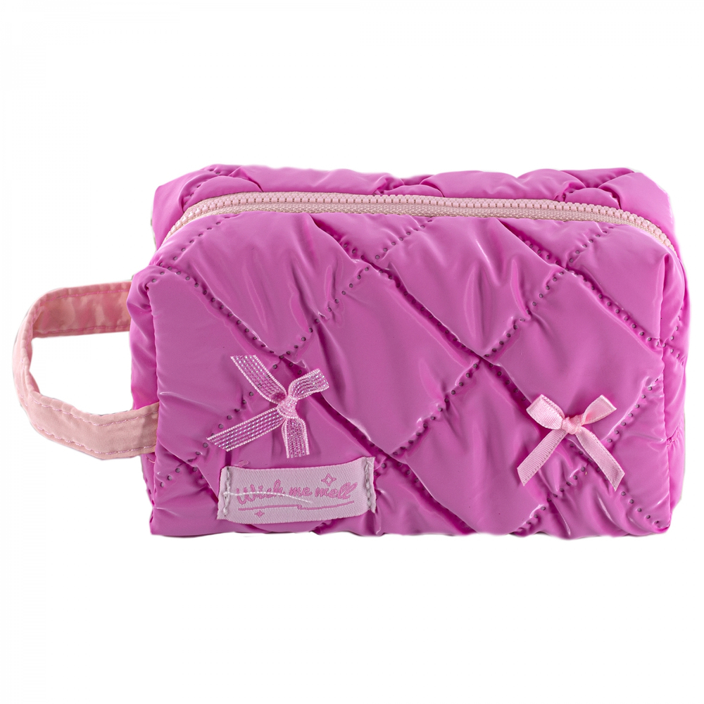 Пенал - косметичка Alingar, ткань, молния, петля, 160 х 100 х 70 мм, "Wish me WELL", микс (розовый, голубой, св-зеленый, св-розовый), европодвес