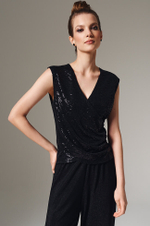 23136 Топ женский (черный)