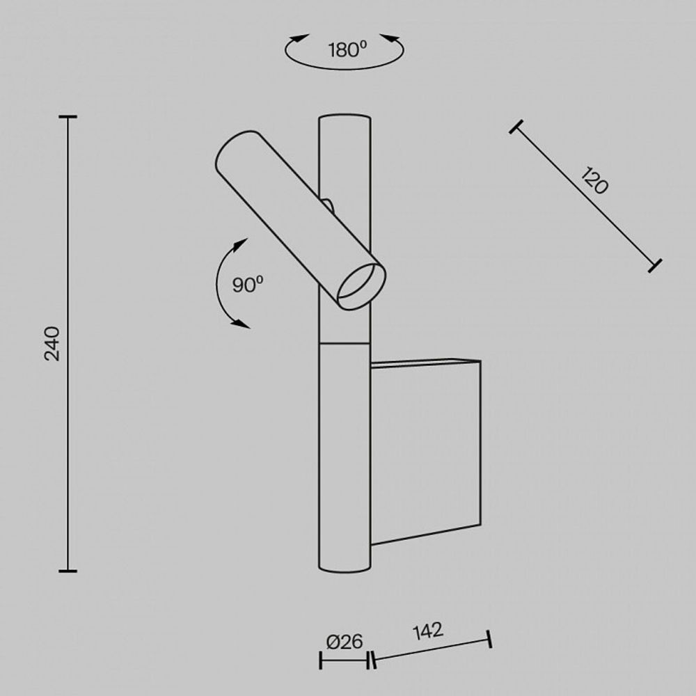 Бра Maytoni Utility MOD433WL-L3BS3K