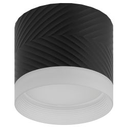 Светильник настенно-потолочный спот ЭРА OL38 BK под GX53 IP20 черный | Накладные светильники