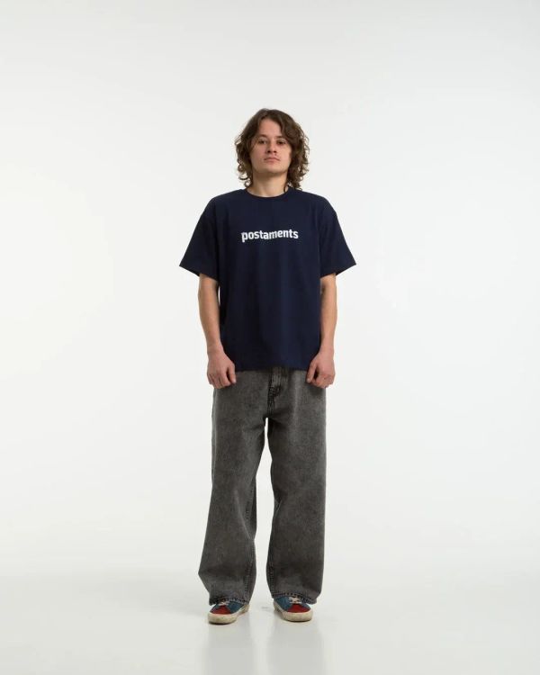 Футболка Basic темно-синяя - фото 1