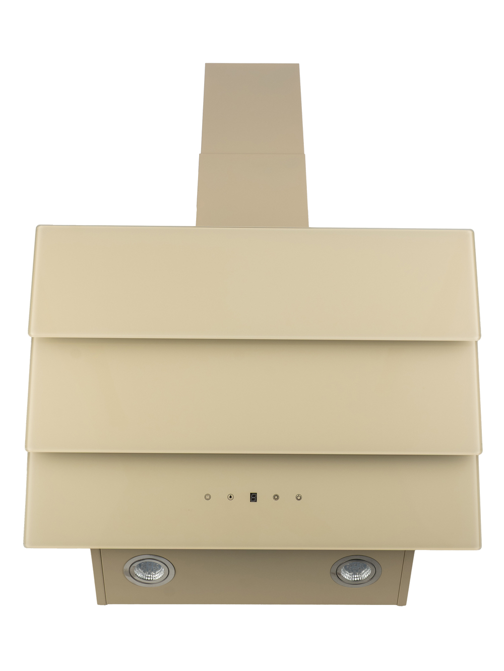 Вытяжка кухонная MACBI MТG60TL (IVORY) бежевый, D150мм, 1100м3/ч, наклонная, мотор 230Ватт, стекло 60см, сенсорное управл.