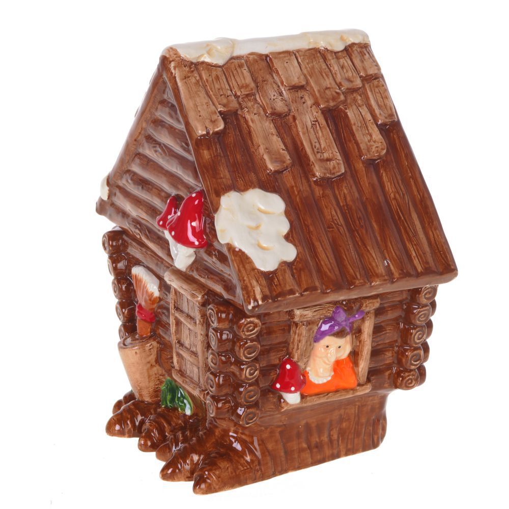 GAEM Конфетница "Избушка",, 1600 мл, L22 W17 H26 см