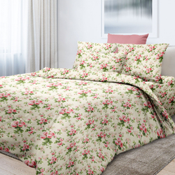 КПБ Перкаль "Слив нежность 12074-1"1,5сп Пр1,5*2,2; Под 1,5*2,15; нав. 70/70 2шт