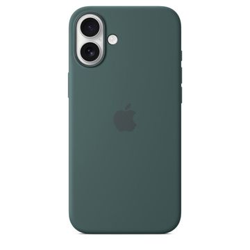 Силиконовый чехол для iPhone 16 с MagSafe – Lake Green ( Зелёный озёрный)