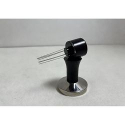 Темпер для кофе d 58 мм с иглами для темпирования нерж.+ пластик черный P.L.- Barbossa