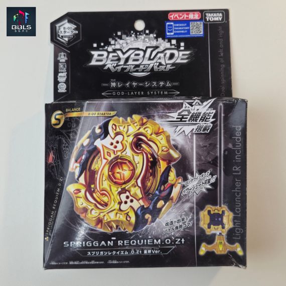 Волчок и лаунчер Spriggan Requiem 0 Zeta B00 gold axe ver. от Takara Tomy