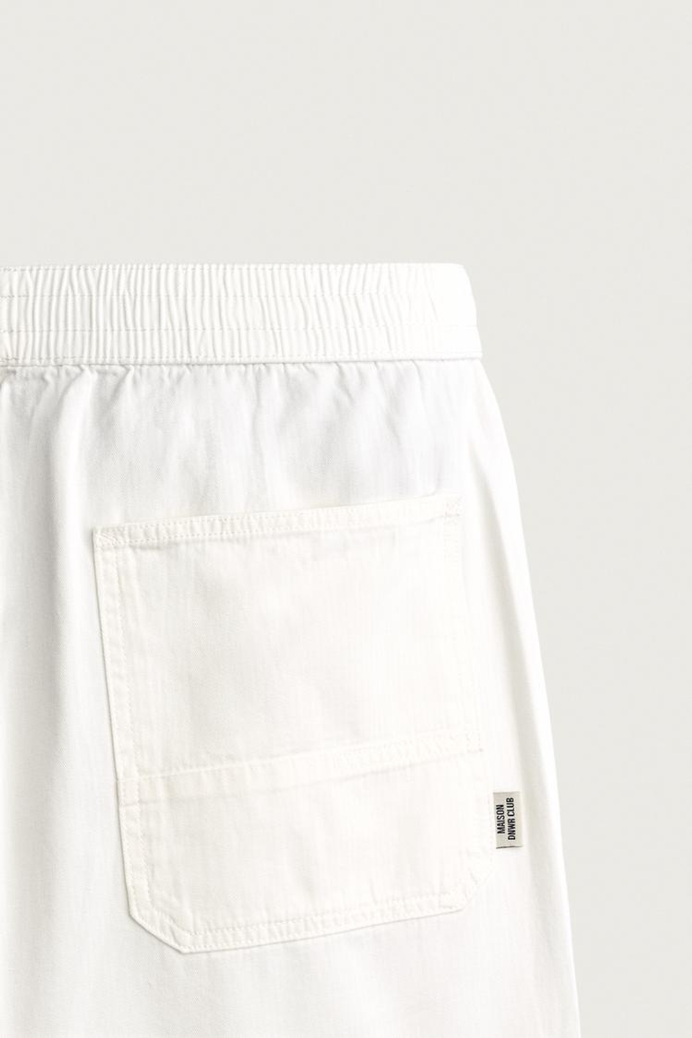ZARA БРЮКИ RELAXED FIT В ЕЛОЧКУ, БЕЛЫЙ