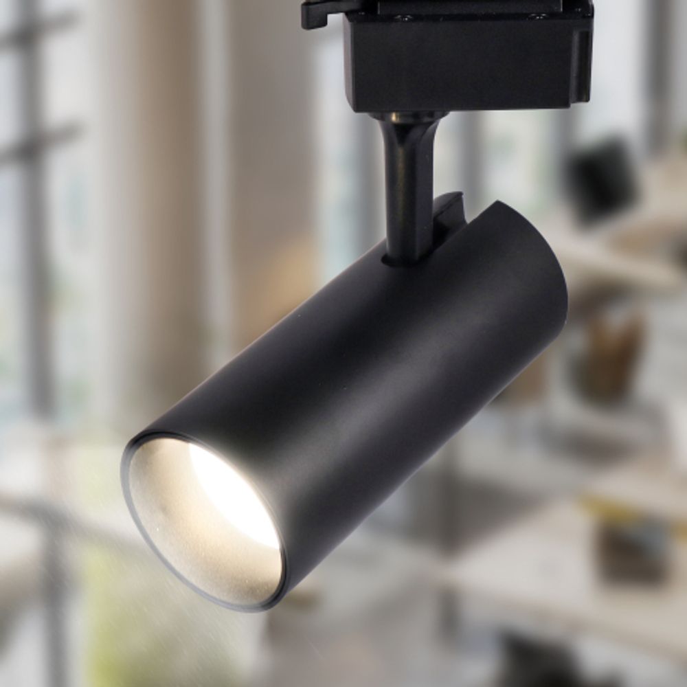 Трековый светильник однофазный ЭРА TR50-2040 BK светодиодный 20Вт 4000К черный | Однофазные светильники LED