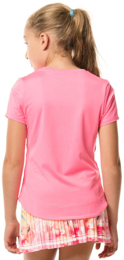 Футболка для девочки Lucky in Love Core Dynamic High-Low S/S Girls - Pink
