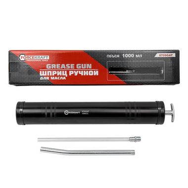 Шприц для масла и других технических жидкостей с гибким шлангом 1000мл (L шланга-260мм) FORCEKRAFT FK-0709GAT