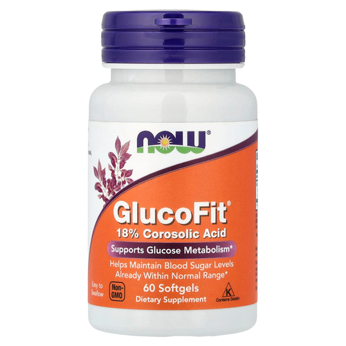 NOW Foods, GlucoFit, 60 мягких таблеток (1,334 мг в 1 капсуле)
