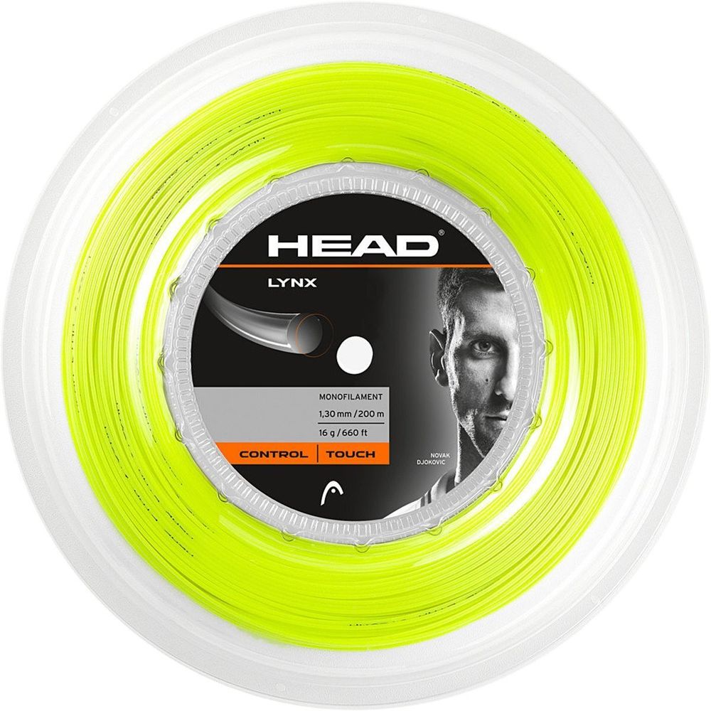 Струны для тенниса HEAD LYNX Yellow В нарезке (1 натяжка) 11 м