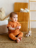 Рубашка муслиновая "Корица" 0+