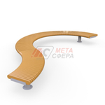 Лавка Rail Road 01 изогнутая