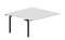 Составной стол на 2 рабочих места 158х156,6х75см (2 эргономичных выреза) - приставной элемент