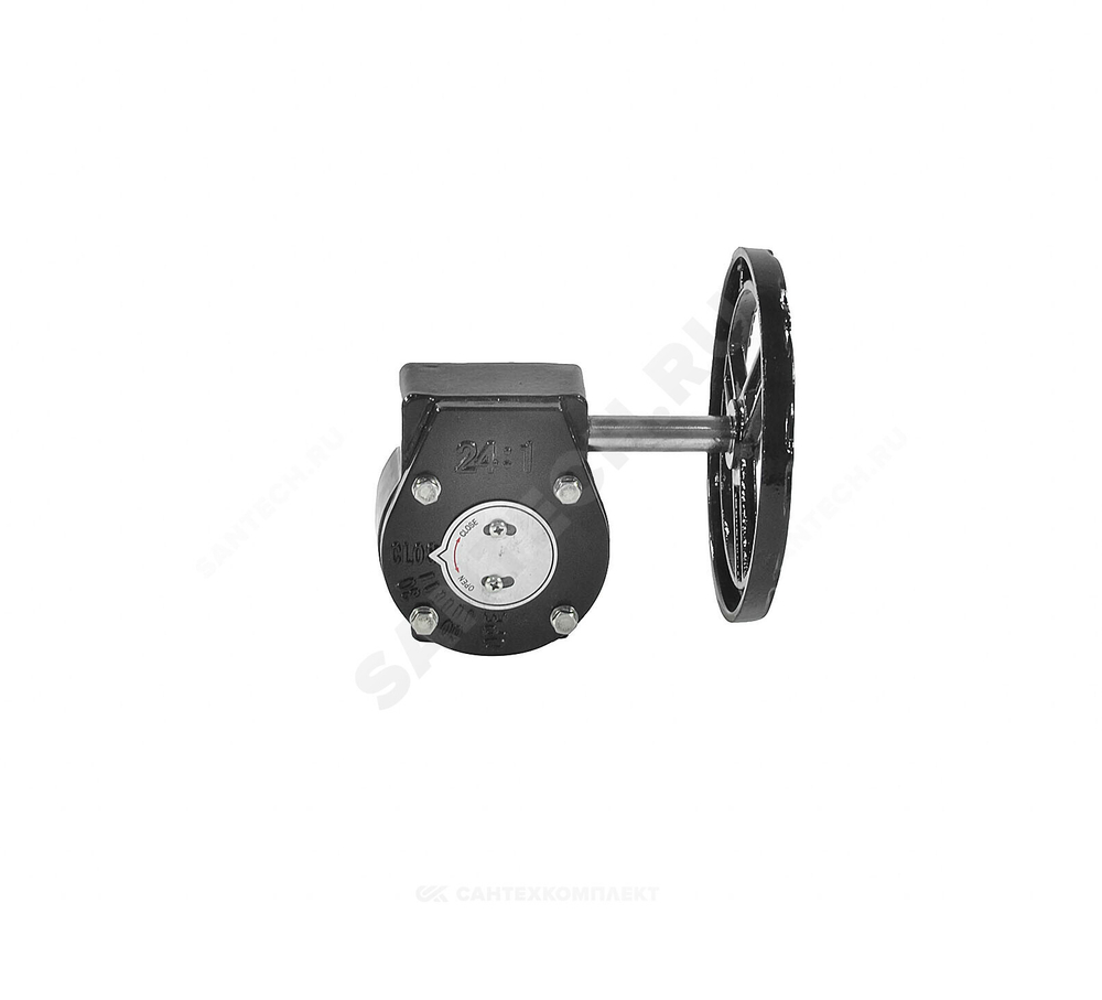Редуктор четвертьоборотный 2010.R01 F10 22х22 квадрат для затвора Ду 250 Benarmo