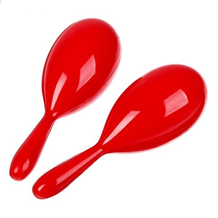 Маракас набор 2 штуки, цвет красный