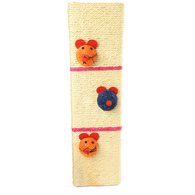 Когтеточка из сизаля с тремя игрушками "Доска №106", 490*130*20мм , Triol