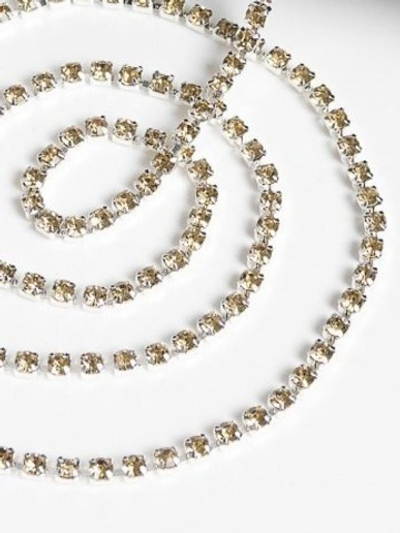 Цепь со стразами, ss8, ш. 2,4 мм, золото в серебряной оправе