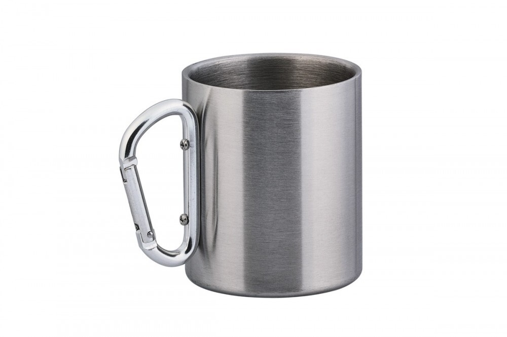 Кружка из нержавеющей стали с карабином