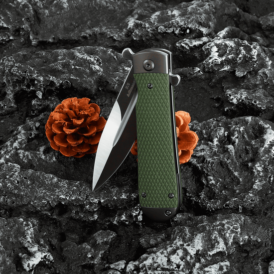 Складной нож Adimanti Samson by Ganzo (Brutalica design) Samson-GR c клинком из стали D2, рукоять G10